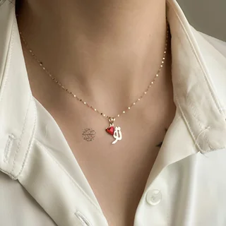 پلاک آویز طلا  تو❤️ کادویی